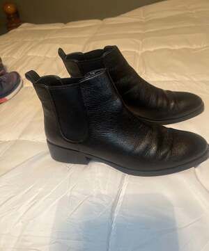 Cole Haan Landsman Women's Black Leather Chelsea Ankle Boots